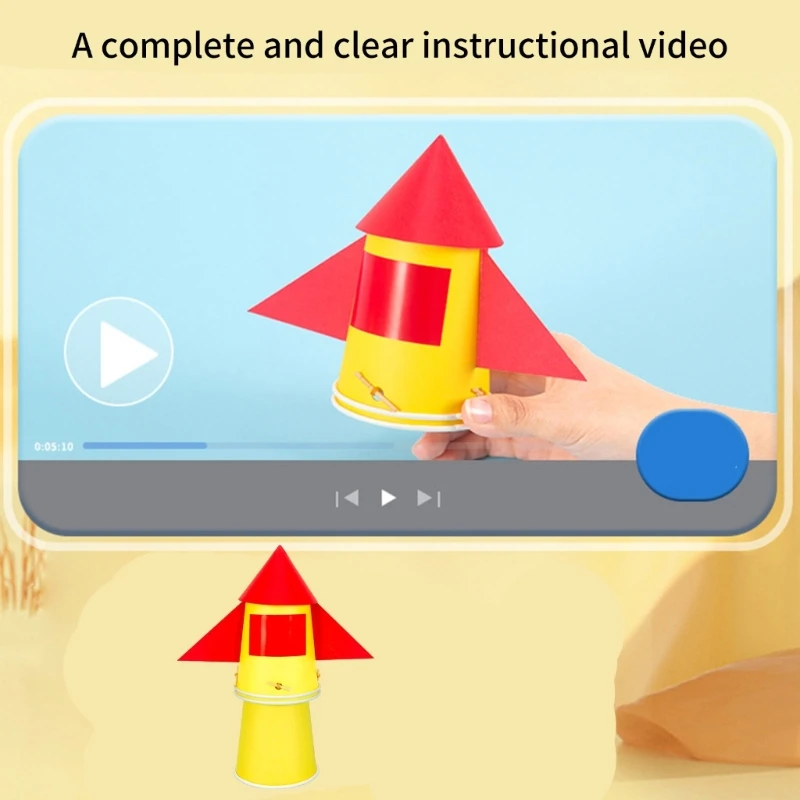 Modelo máquina espacial interativa Hands on Space Machine Assembly Toy Physics Learning Tool para estudantes adolescentes