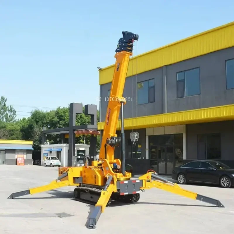 Best Sales Telescopic Mobile Spider Crane 3 Ton Multifunctional Hydraulic Crawler Spider Crane 360 Degree Spider Crane Price