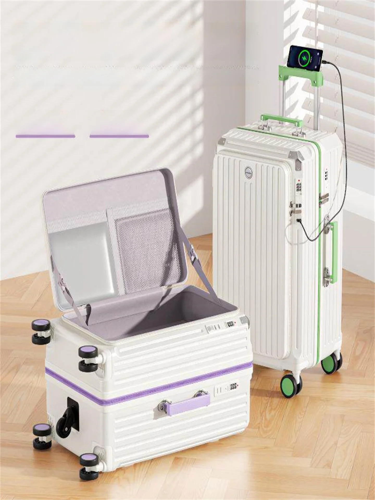valise-de-voyage-grande-capacite-a-ouverture-laterale-durable-a-cinq-roulettes-avec-fermeture-eclair-anti-explosion-et-serrure-a-combinaison