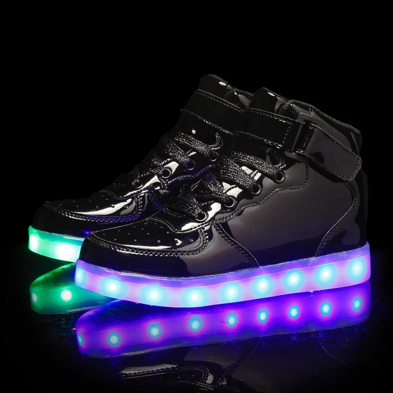 Adult&Kids Light Up Shoes Light USB Charging Loop Fashion Sports Dancing Sneakers Luminous Sole for Women&Men Led Shoes