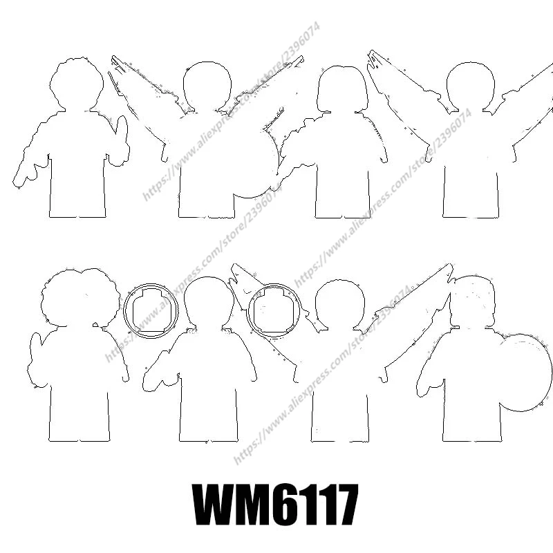 

Single models Action Figures Building Blocks toys for children Series-028 WM6117 WM2163 WM2164 WM2165