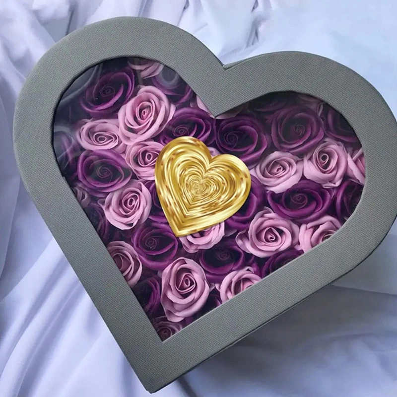 1 Rol Stiker Hati Valentine Label Stiker Hati Cinta Perekat Buku Tempel