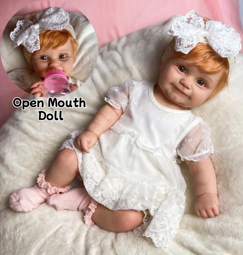 

Lovely 18Inch Silicone Reborn Girl Doll Maddie With Rooted Hair Handmade Flexible Soft Touch Feeling реборн Doll For Kids'Gift