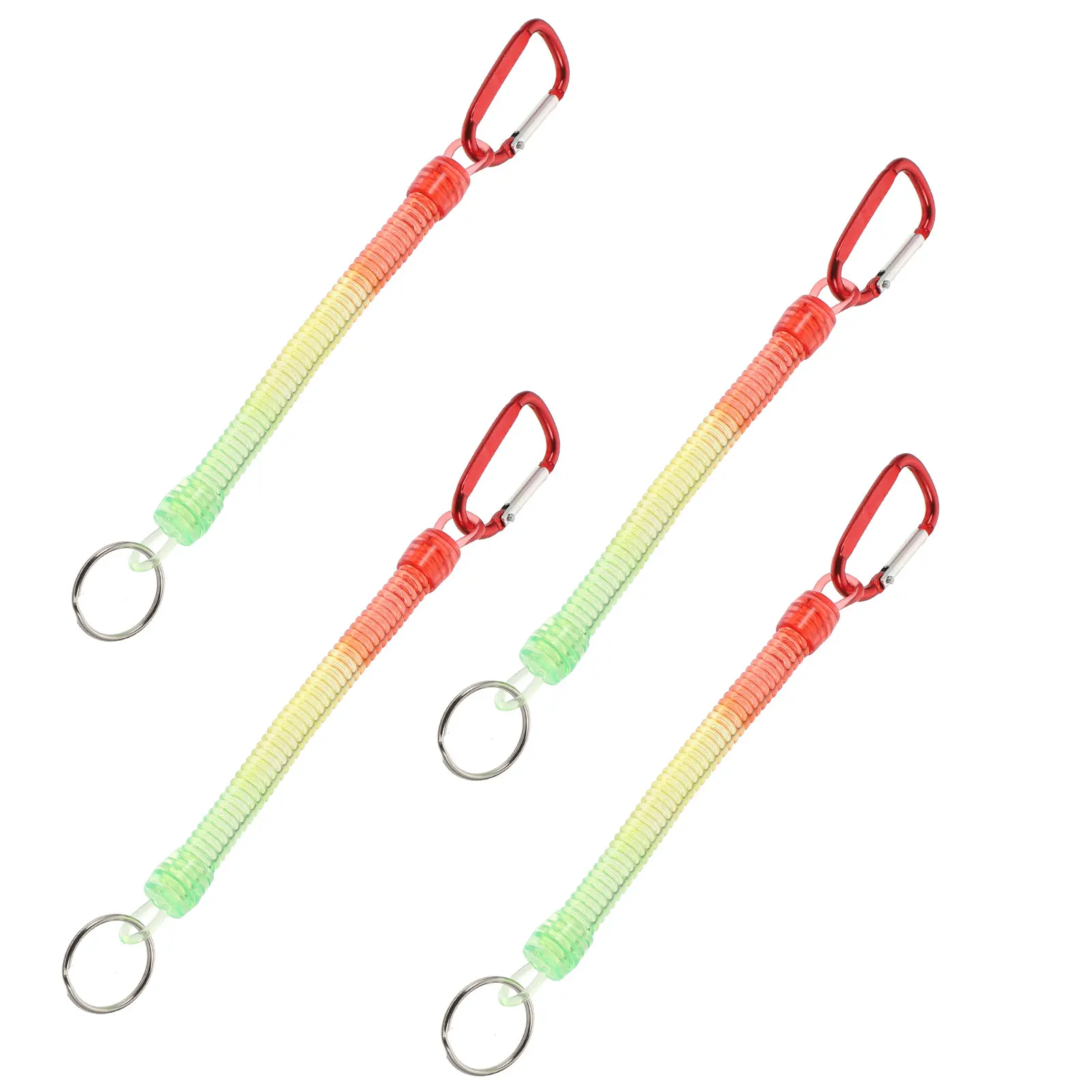 

5 Pcs Spring Stretch Rope Fishing Tools Rod Holder Grip All for Retractable Coil Springs Ropes Safety