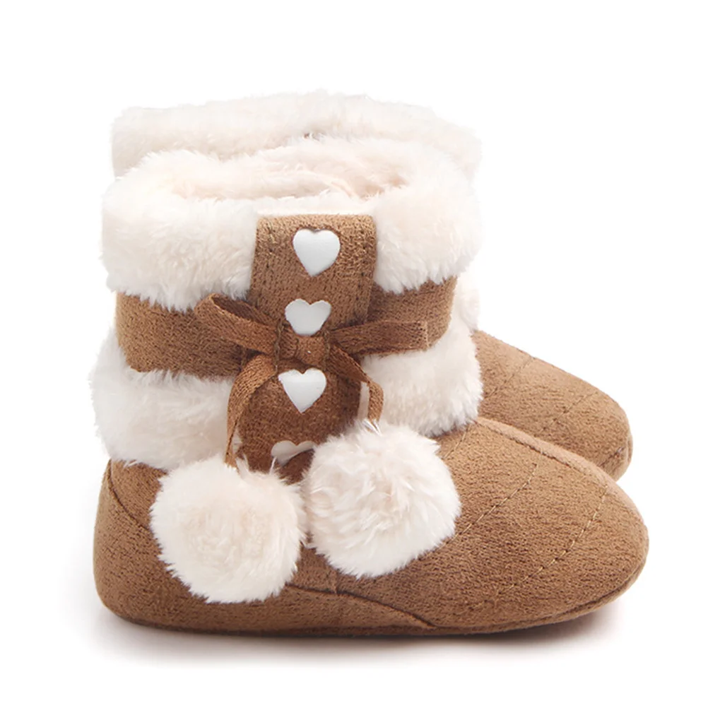 1 par de zapatos navideños para bebés, zapatos cálidos de algodón para bebés, zapatos de invierno, regalo para niños recién nacidos, ayuda suave