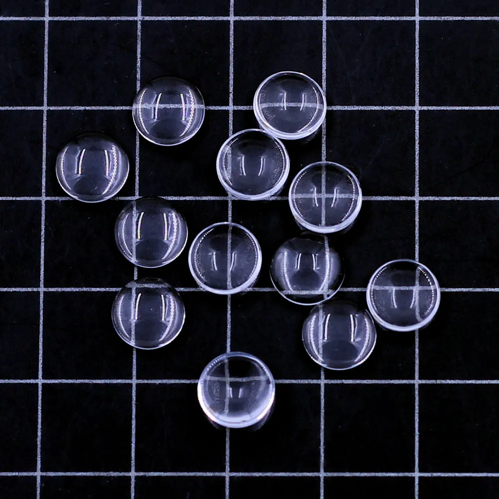 300Pcs Transparent Clear Round Glass Dome Seals Cabochon Fashion Jewelry DIY Finding 8mm(3/8
