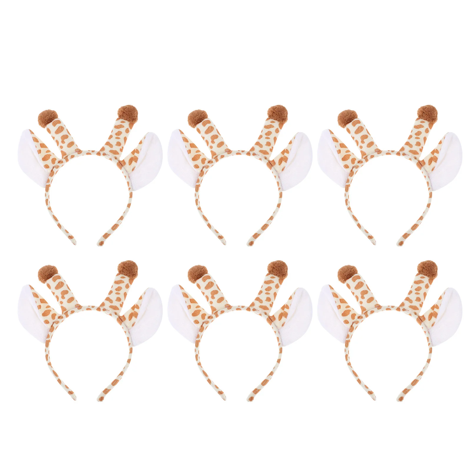 

6 Pcs Animal Headband Cartoon Ears Lovely Headbands Decorations Puppy Festival Hair Accessories Party Hoops Cloth