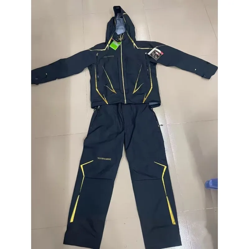 2026 High Quality  DW DR-1023T Waterproof Fishing Clothing Set for Men DD System Windproof Jacket Overall Pants Plus Size 110kg