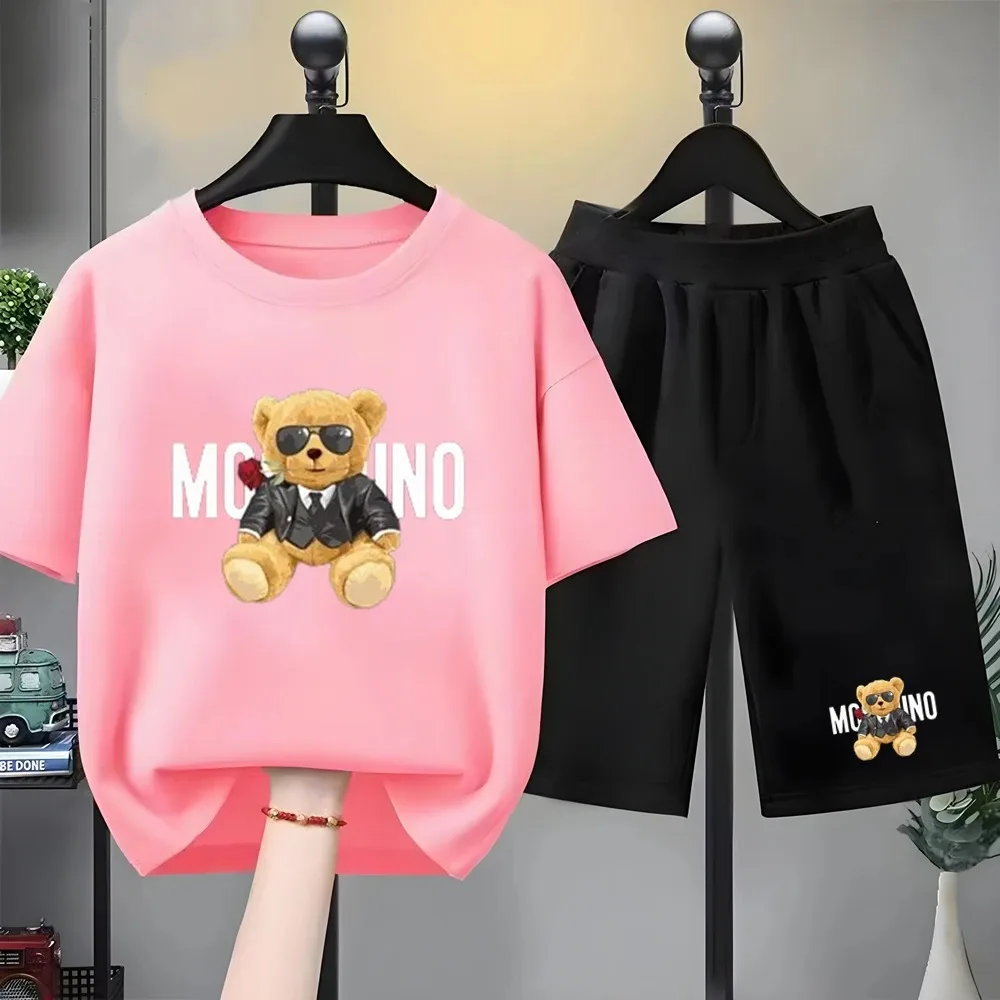 Minions Print Kinder-T-Shirt aus Baumwolle, hautfreundlich, bequem, kurzärmelig, für Jungen und Mädchen, lässiges Geburtstagsgeschenk-Outfit – Detail 9