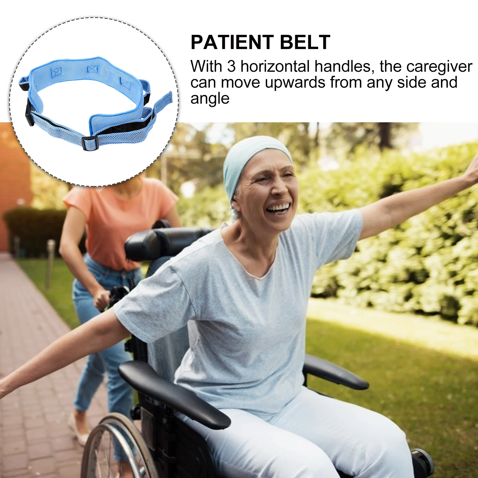 

1Pcs Elder Walking Belt Adjustable Anti-Drop Safety Waist Belt Walking Aid Strap Patient Accessory for Elderly Care
