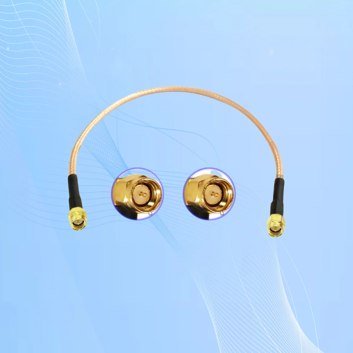 SMA to SMA Male RF Connector Tail Extension Cable Coaxial Plug Socket - RG316 RG142 RG174 RG58 for Electronic Components Market