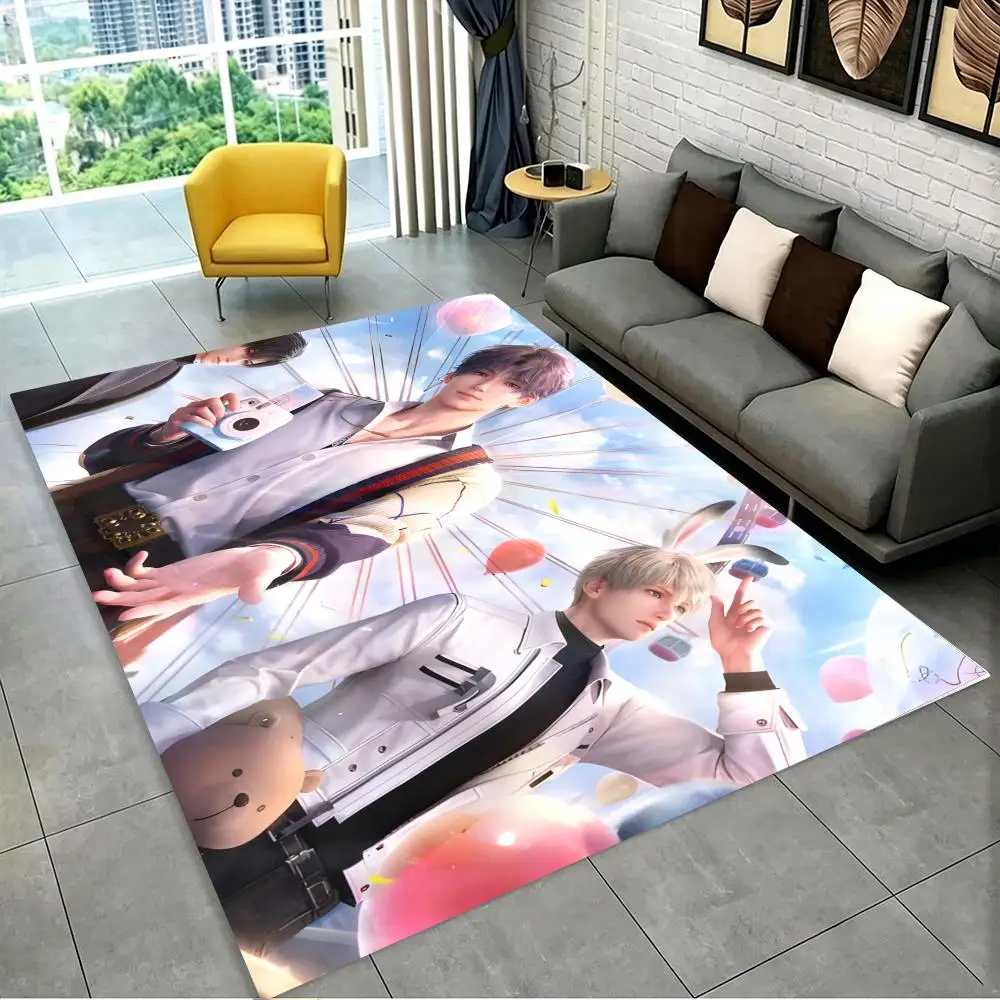 Floor Mat Suitable for home decor, non-slip flannel mat for kids, ideal as a gift. L-Love and Deepspaces