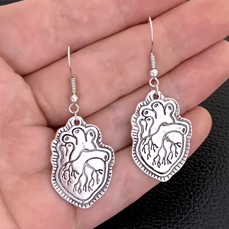 1 pair  earring Medical Anatomy  earring Brain Heart Nerve Cell Shaped  earring Doctor And Nurse Bag Chain Jewelry Gift