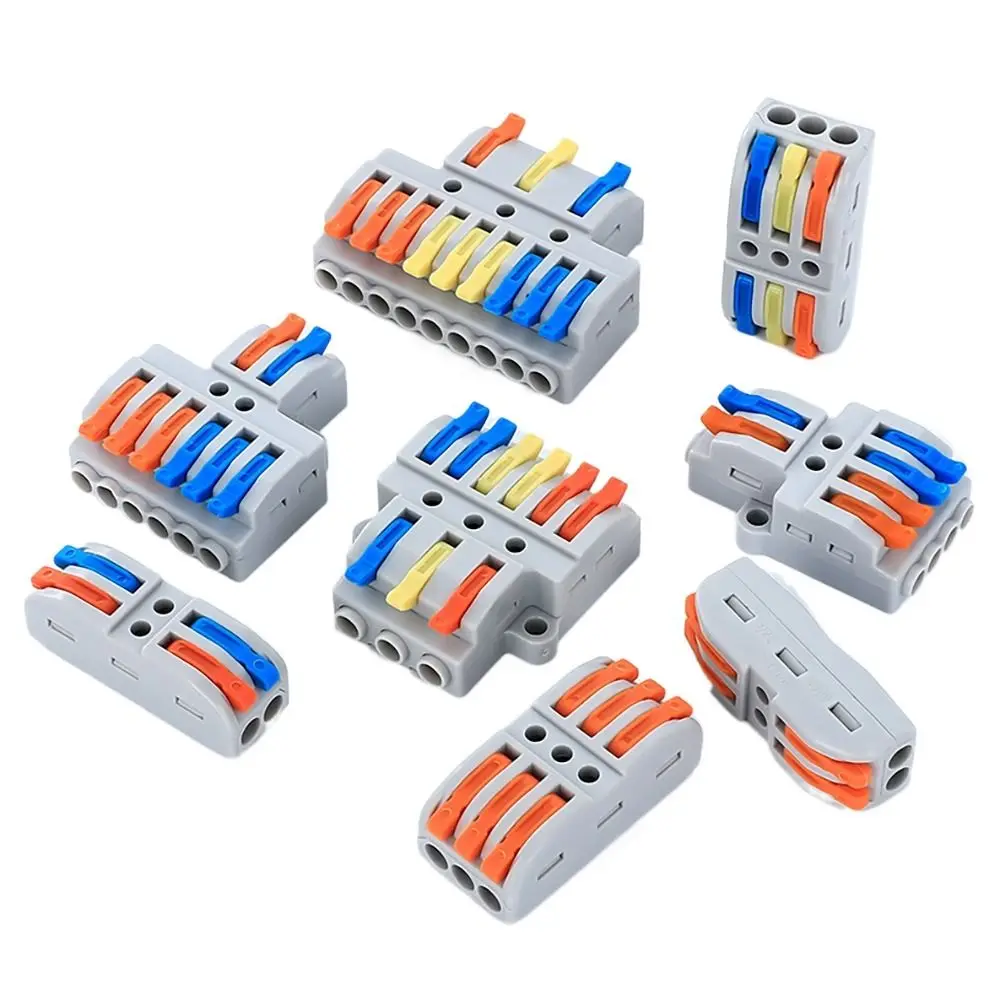 1pc Wire Connector Quick Splitter Mini Splicing Universal Conductor Wiring Cable Terminal Block Electrical Connectors