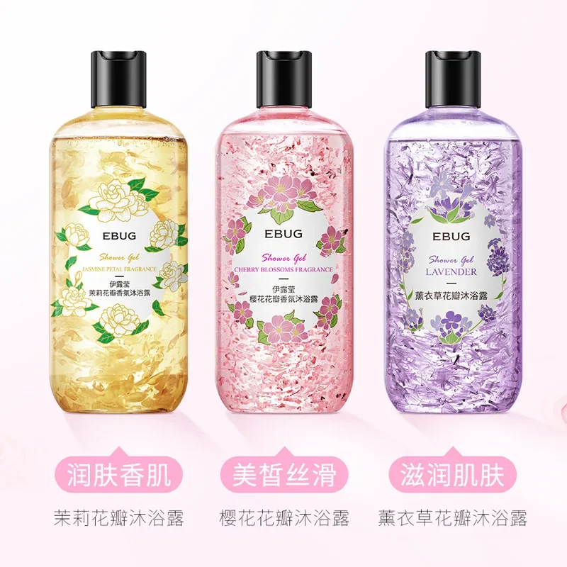 Лепестки Парфюмерные гели для душа Elegant Leave Fragrance Fresh Oil Control Ромашка Никотинамид Аромат для мытья тела гель для душа