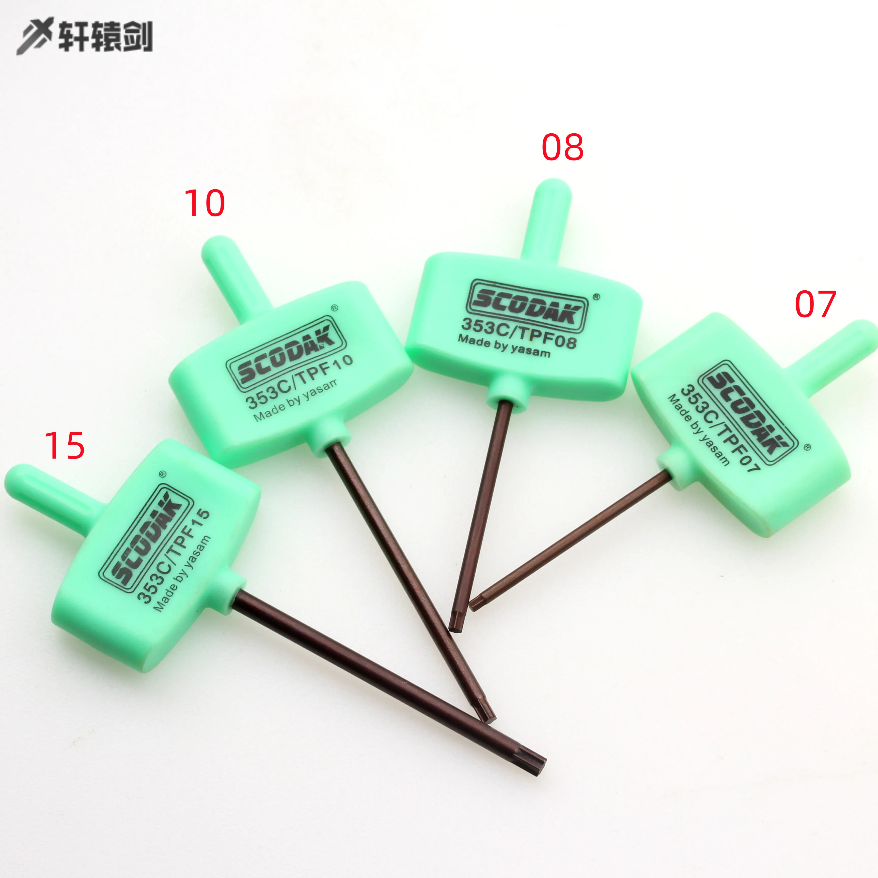 10 pz SC-CR-TPF07 SC-CR-TPF08 SC-CR-TPF10 SC-CR-TPF15 croce rettangolare Torx chiave CNC Lather Cutter Tool