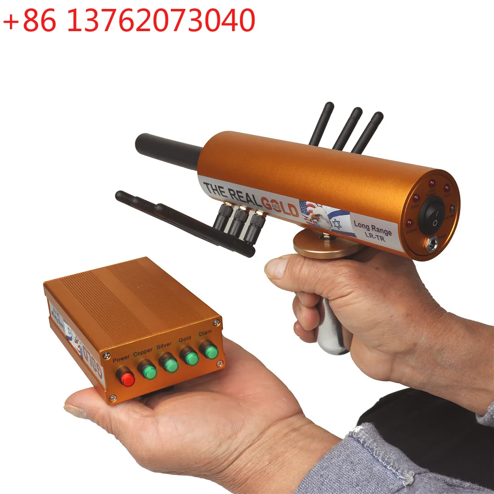 Real aks poderoso 6 attena subterrânea gem detector de diamante longo alcance ouro prata cobre busca buscador caçador tesouro varredura