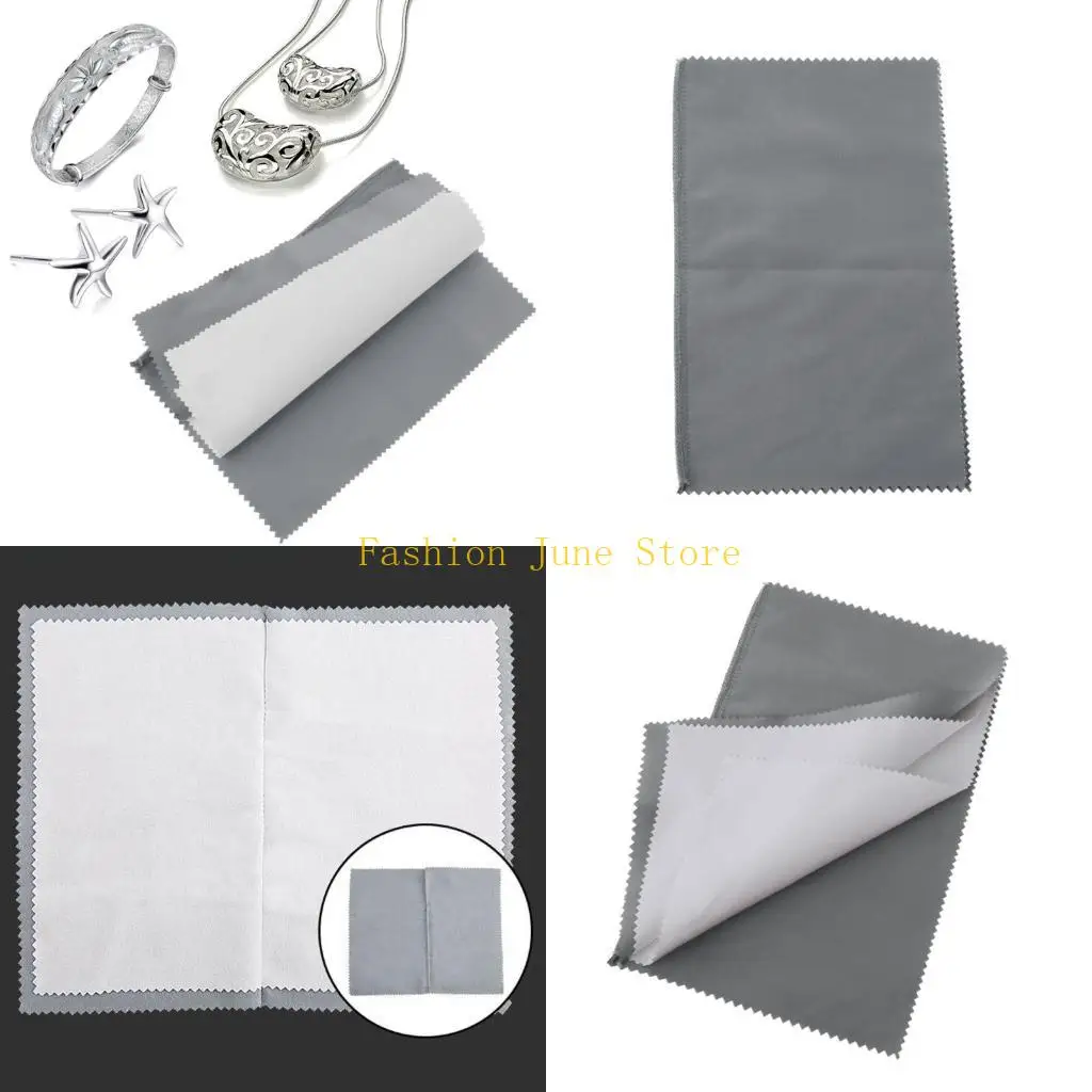 N5KA Cotton Polishing Cloth Large Jewelry Cleaning Cloths Gold Silver Jewelry Silverware Tarnish Remover Keep Jewelry Shining