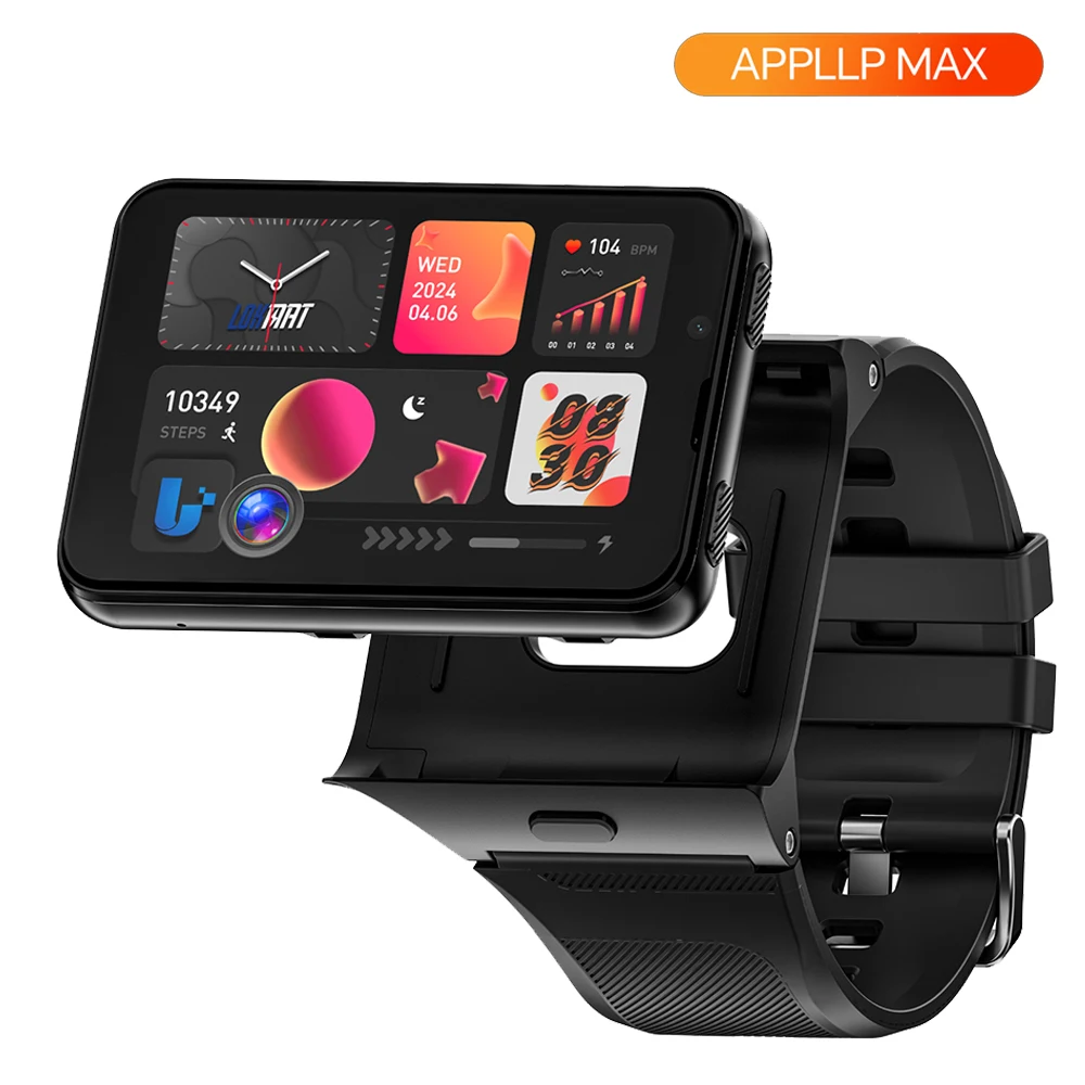 

Умные часы LOKMAT APPLLP MAX 4G с Android 11, 6 ГБ ОЗУ, 128 ГБ ПЗУ, восьмиядерным процессором MTK6765, большим съемным экраном 2,88 дюйма, GPS и компасом.