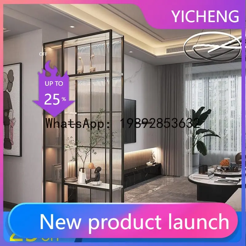 

Z2-28 Simple Entryway Cabinet Living Room Blocking Entryway Home Use Changhong Glass Screen Partition Cabinet