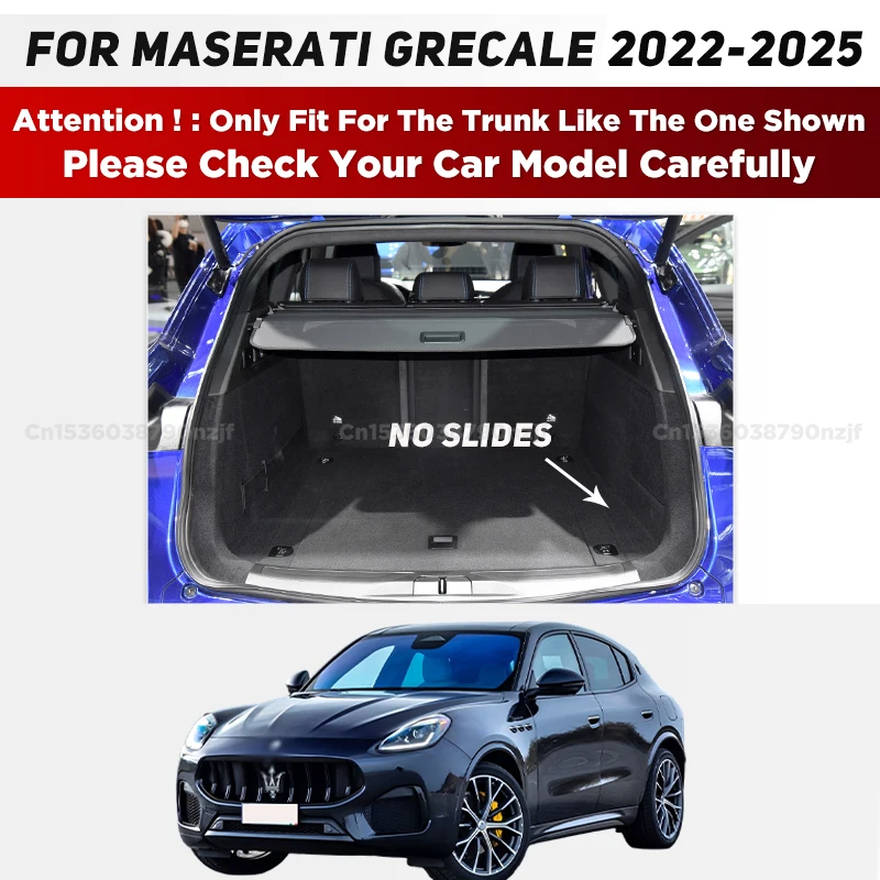 Car Floor Mats For Maserati Grecale 2022-2025 24 23 Trunk Mat Cargo Liner Protection Carpet Custom Floor Liners Accessories