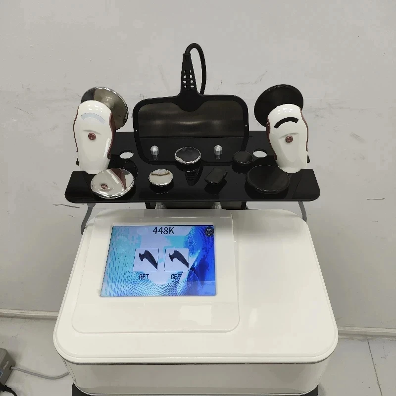 448Khz for Body/Face/Eyes Facelift 8 in 1 Monopole Head, Improve Color Firm Skin Weight Loss Beauty Machine 2024