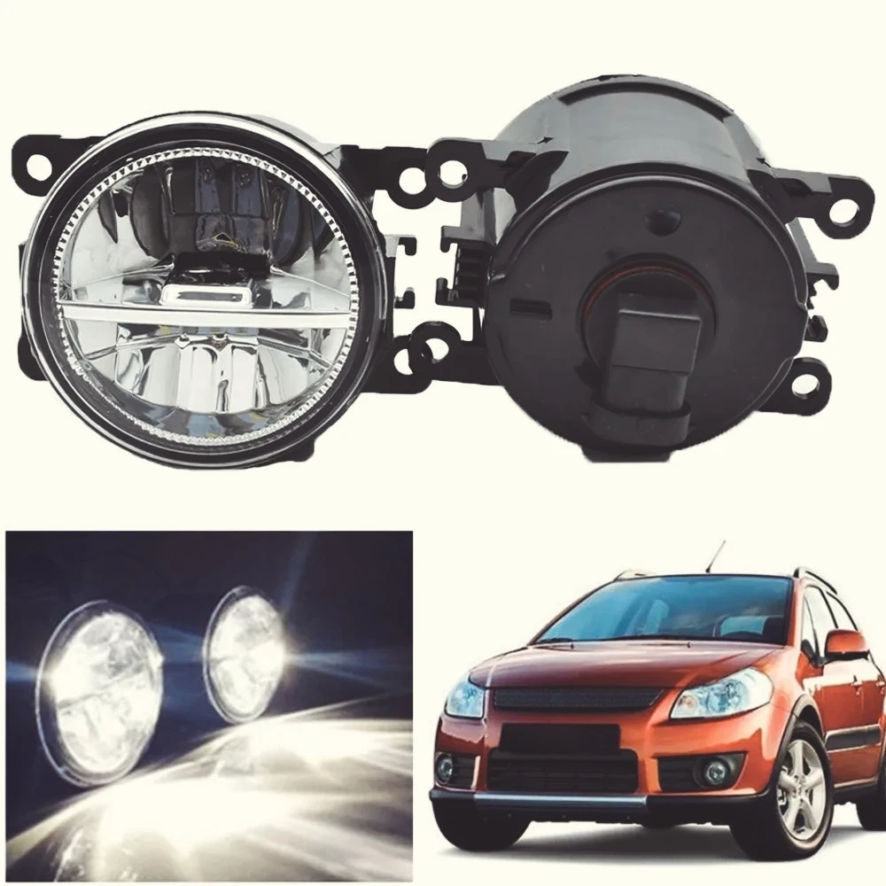 ZF-T 2 unids/set luces antiniebla de estilo de coche para SUZUKI SX4 GY Hatchback 2006-2014 parachoques delantero LED lámpara an