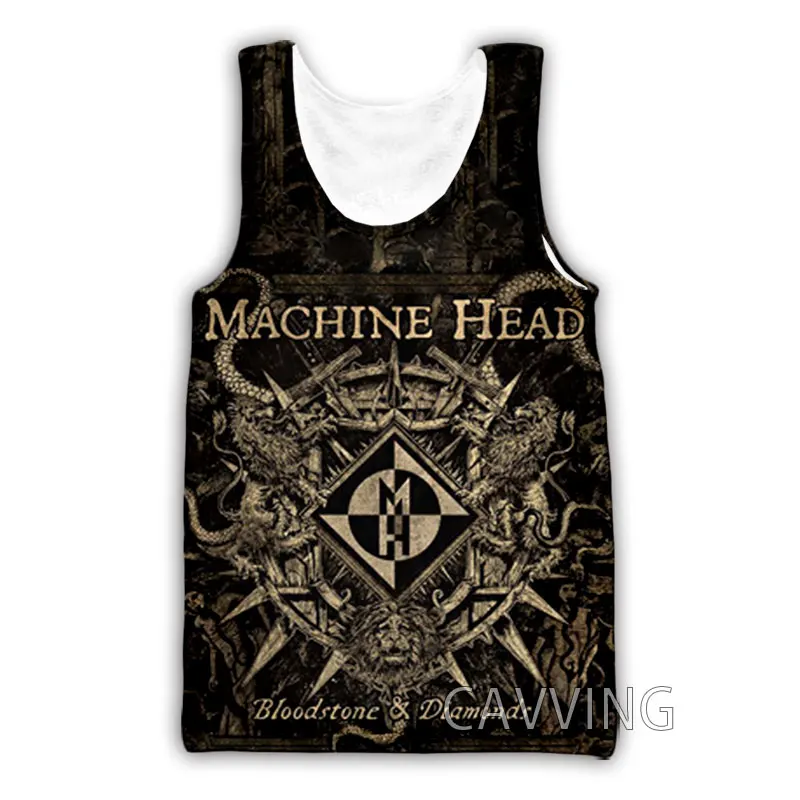 Image of Neue Mode Frauen/Männer der 3D Druck Maschine Kopf Rock Tank Tops Harajuku Weste Sommer Unterhemd Shirts Streetwear