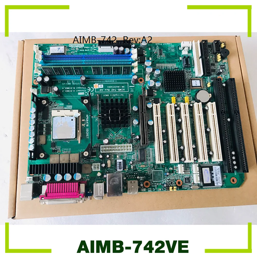 Industrial Computer Mainboard With 2 Isa Slots For Advantech AIMB-742 AIMB-742VE A2