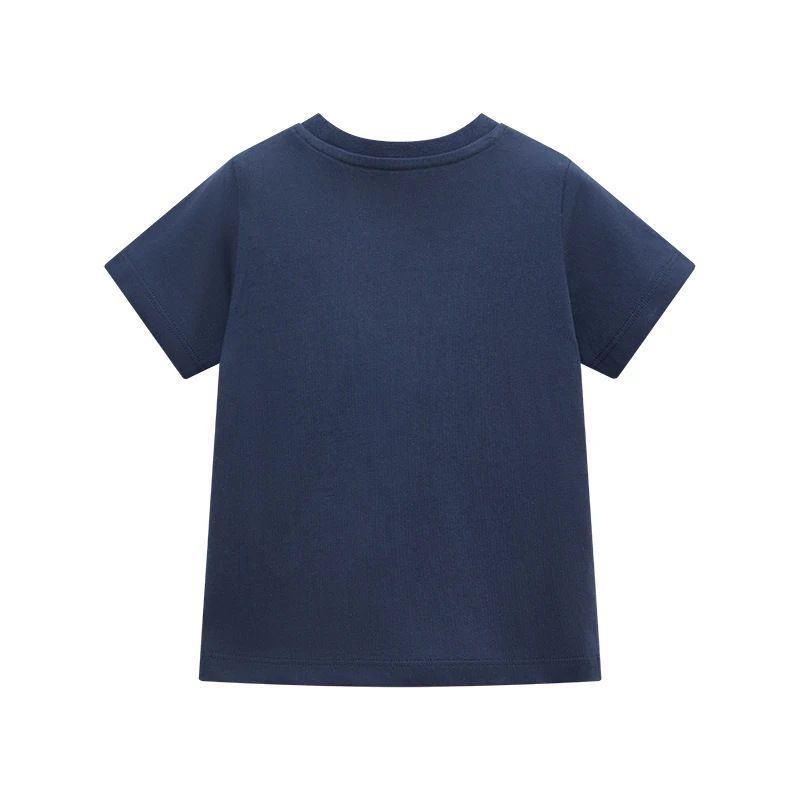 Little maven New Tops Kids Clothes of Children 2024 Baby Boys Blouses T-shirts for Children's Clothing Cartoon Sharks Cotton image 2