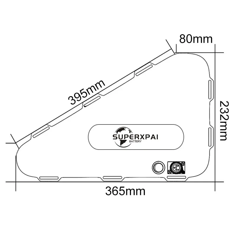 36V electric Bike battery 52V 60V 22.2ah 25.6ah 28ah Triangle pack electric bike battery suitable for mountain road bikes