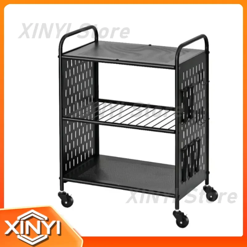 Computer Host Bracket for Gaming PC Chassis Rack Console Storage Stand Esports Hole Board Trolley for Desktop Organization