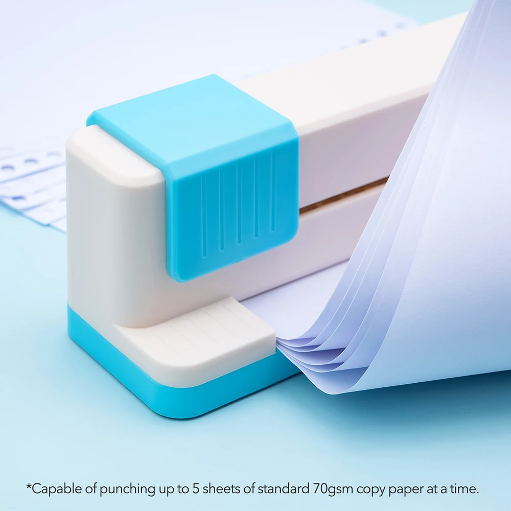 30 Hole Punch A4 B5 A5 B6 A6 B7 A7 Loose Leaf Notebook Planner Paper Hand Push Perforated Puncher Stationery Supplies