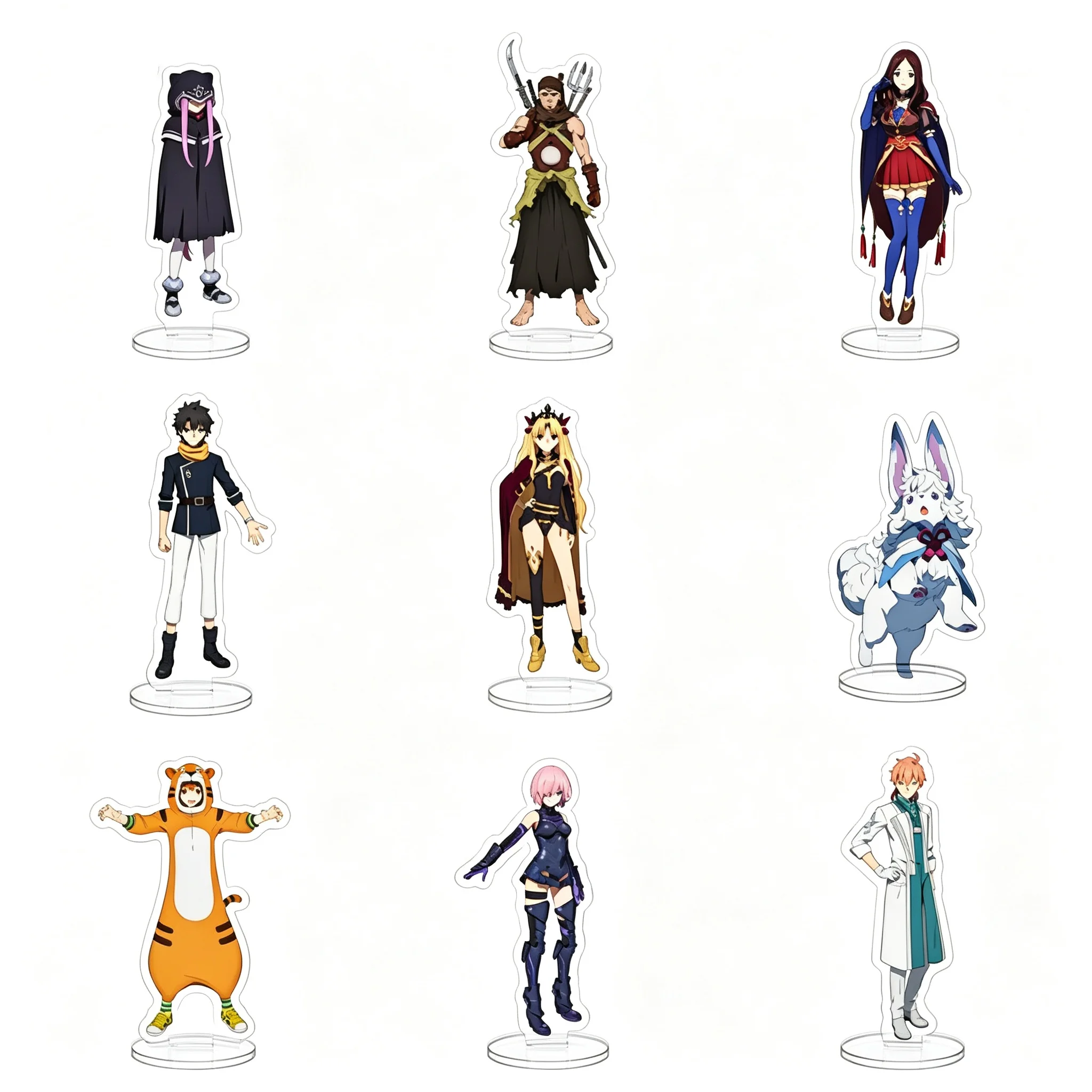 Anime Fate/Grand Order Absolute Demonic Front: Babylonia Mash Kyrielight Acrylic Stand Model Plate Keychains Desk Decor