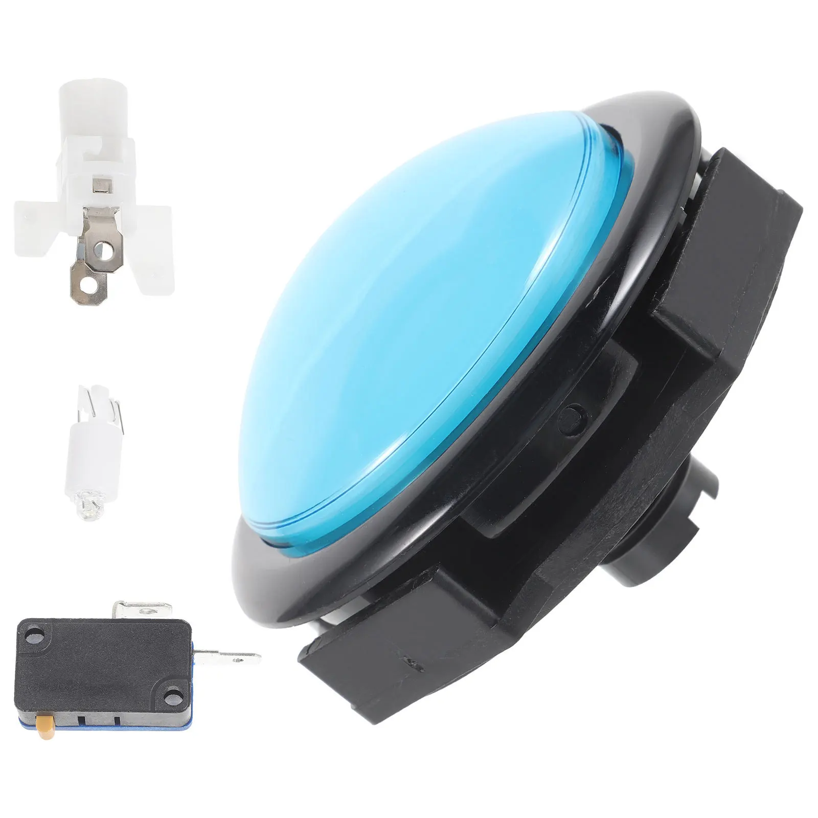 Przycisk do gier, podświetlany diodami LED, zamiennik, wytrzymały, gładka powierzchnia, do biura, na imprezy, akcesoria do automatów do gier