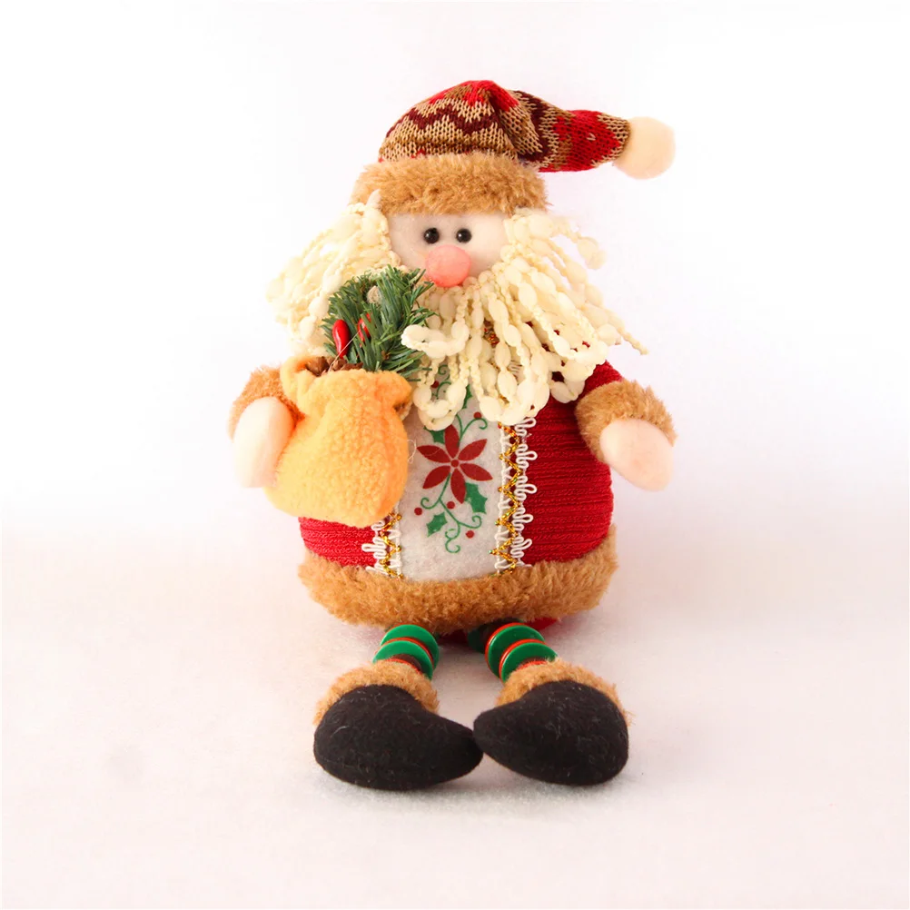 

Sitting Christmas Oldman Ornament Made of Lint Material Vivid Attractive Design for Home Store Shopwindow Office Bar Decoration