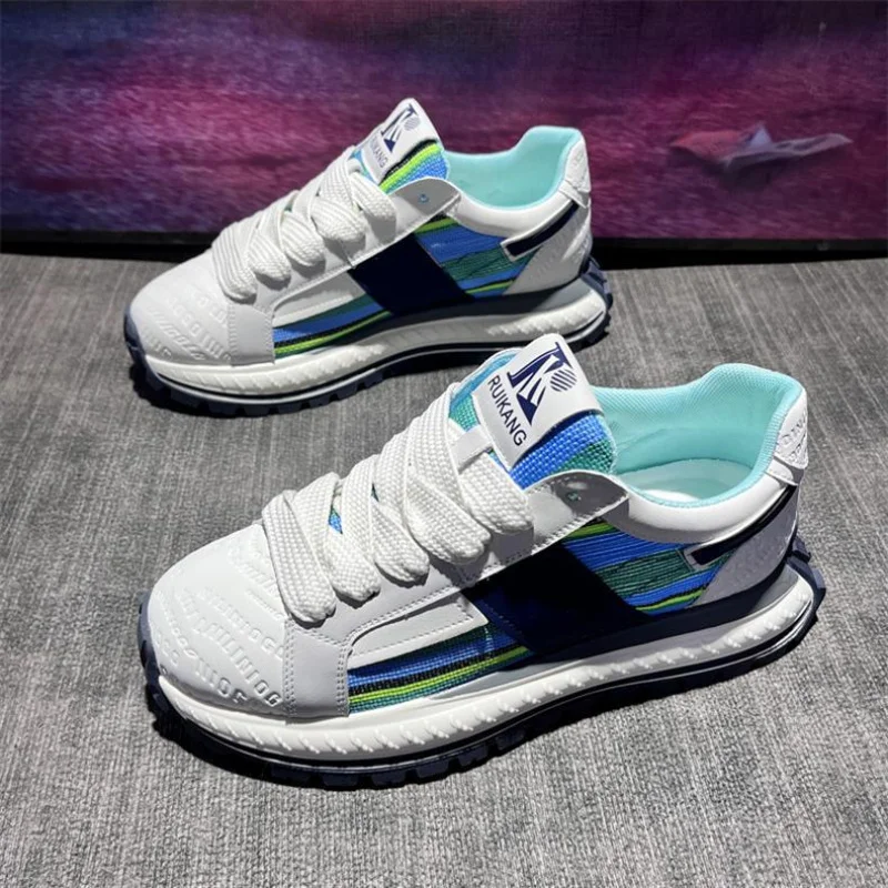 

2025Four Seasons Breathable Lightweight and Comfortable High Quality Fashion Cloth Upper Men's Casual Sports Shoes Sneaker39-44