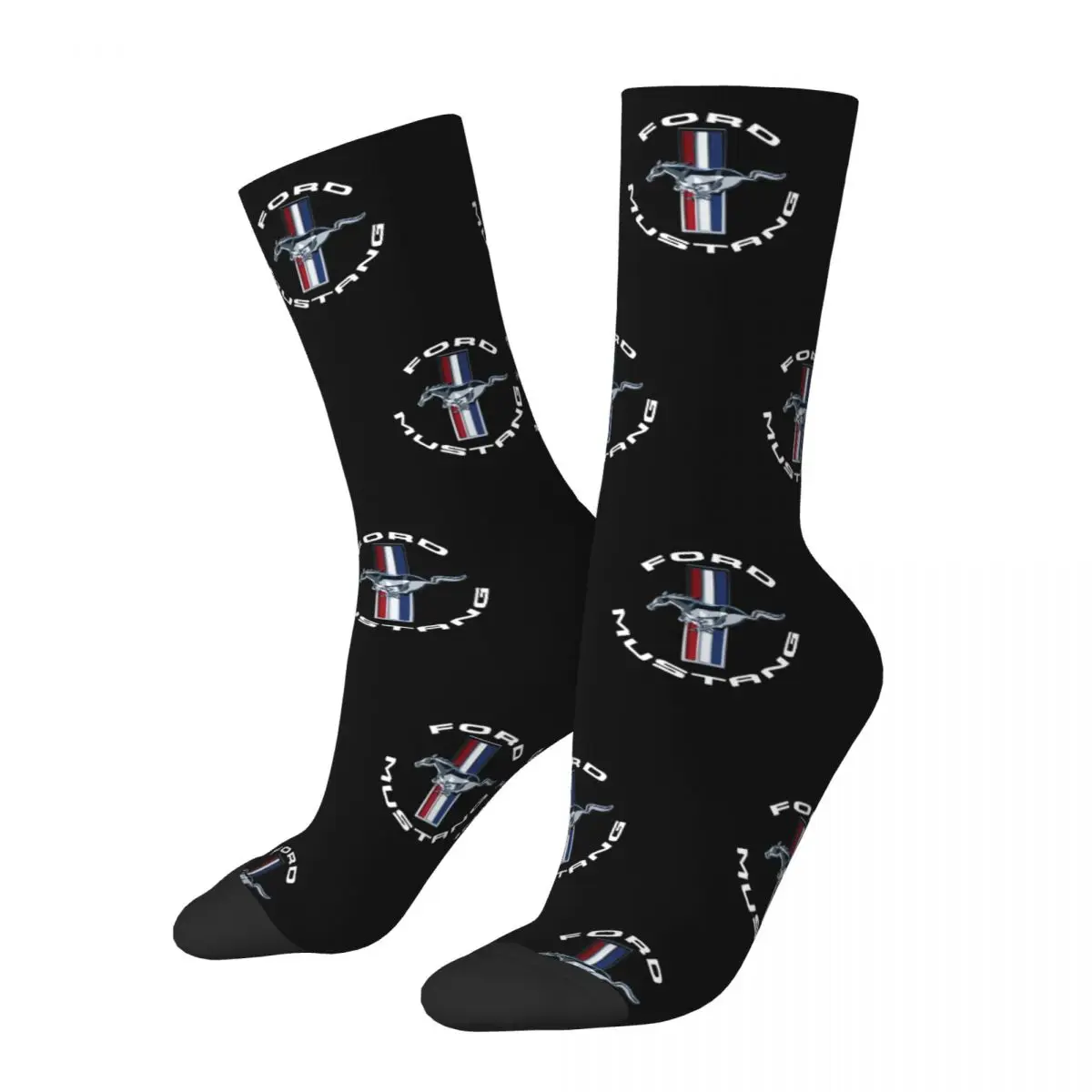 

Ford Mustang Socks Harajuku Sweat Absorbing Stockings All Season Long Socks Accessories for Unisex Gifts