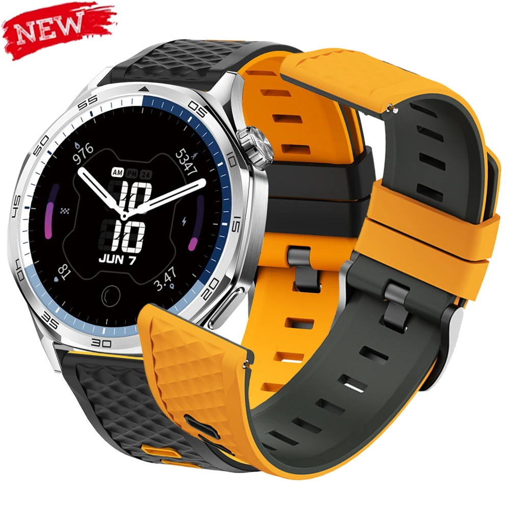 22mm Silikonarmband für Redmi Watch 5 Active 5 Lite, selbstklebendes Armband für CMF Watch Pro 2 3, Diamantmuster-Ersatzarmband