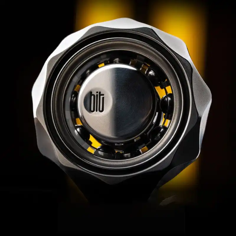 

​​LAUTIE EDC Bit05 Fidget Spinner Metal Stress Relief Toy - Bit Series Tactile Gadget for Adults Office Focus Anxiety Relief