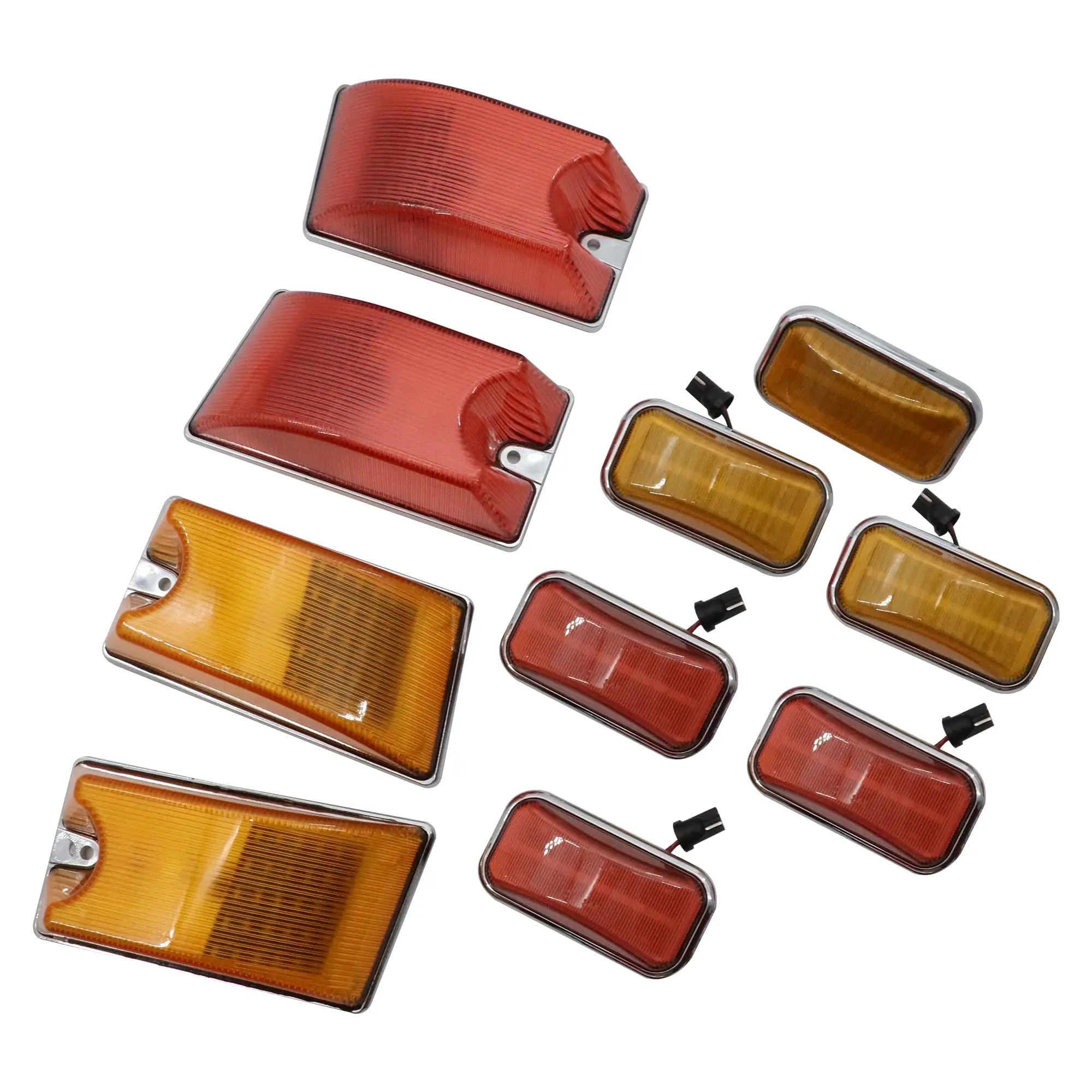 Fender Side Marker Light & Roof Running Signal  Light  For 2003-2009 Hummer H2 #15060524,15060523,15060526,15060525
