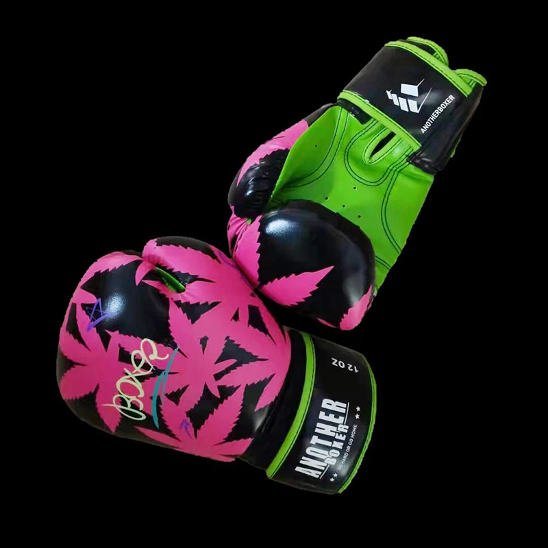 

Bo Muay Thai MMA Gloves Pink Blue Women Men Kids Martial Arts Fight Sanda Training Equipment Guantes De Boxeo 14 OZ