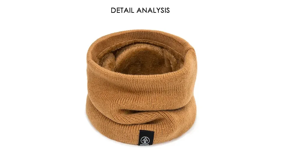 Winter Warm Schal Für Jungen Mädchen Kinder Baby Halswärmer Dicke Wolle Kragen Snood Baumwolle Gestrickte Ring Schnee KALT – Detail 5