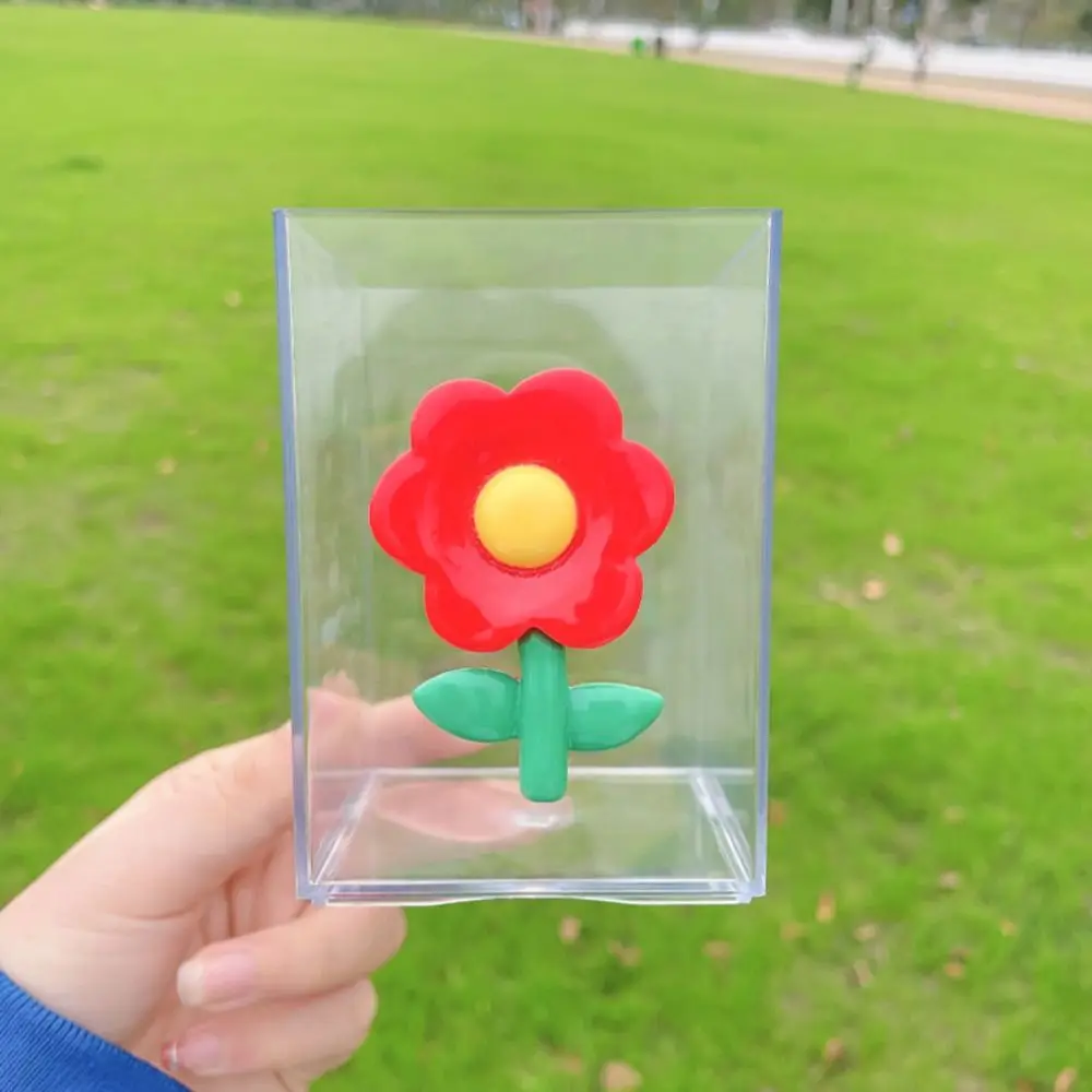 

High Appearance Pen Container Transparent 3D Flower Pencil Case Multifunctional Exquisite Stationery Storage Box Storage