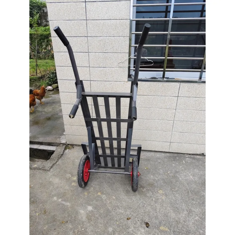 Сверхмощная стальная ручная тележка, грузоподъемность 250 кг, промышленная тележка с пневматическими колесами для строительной площадки