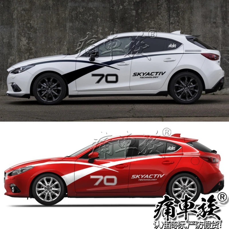 

Car sticker FOR Mazda 3 body customized decoration modification sporty Vinyl Decal accessories