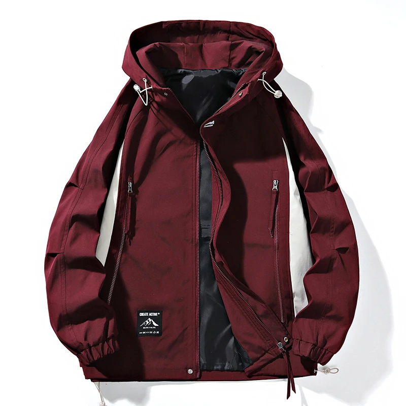 

Hooded Trekking Jacket Men Outdoor Motorcycle Jacket Military Clothing Waterproof Man Camping Outdoor Men's Trekking Coat SG3502