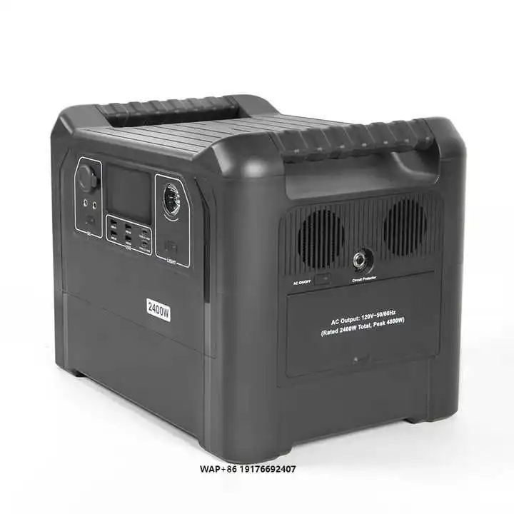 2400W Wholesale Rechargeable Solar Powered Power Station Solar Generator Portable Electric Power Station for Camping