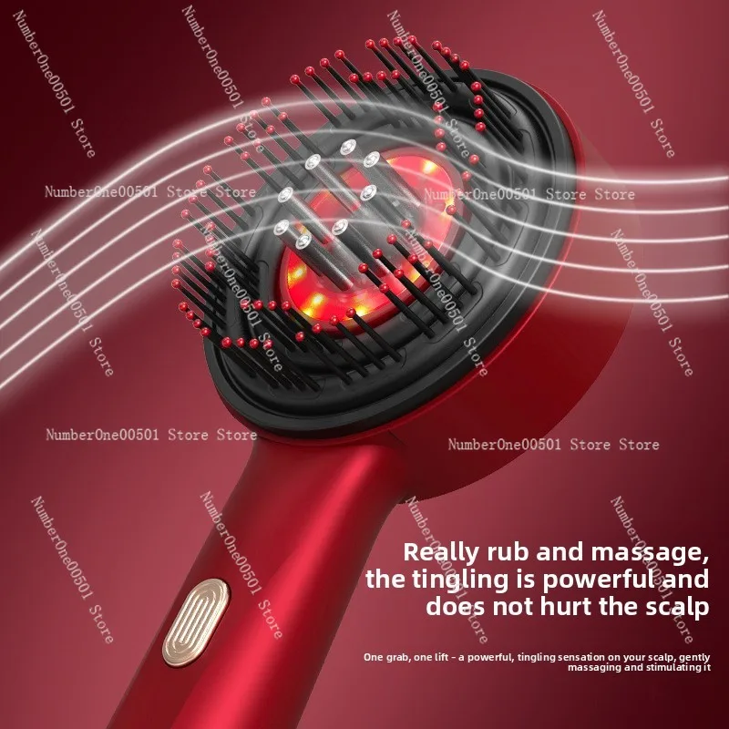 Household scalp medicine applicator, scalp massage comb, hair comb, kneading liquid guide, red light massage comb,