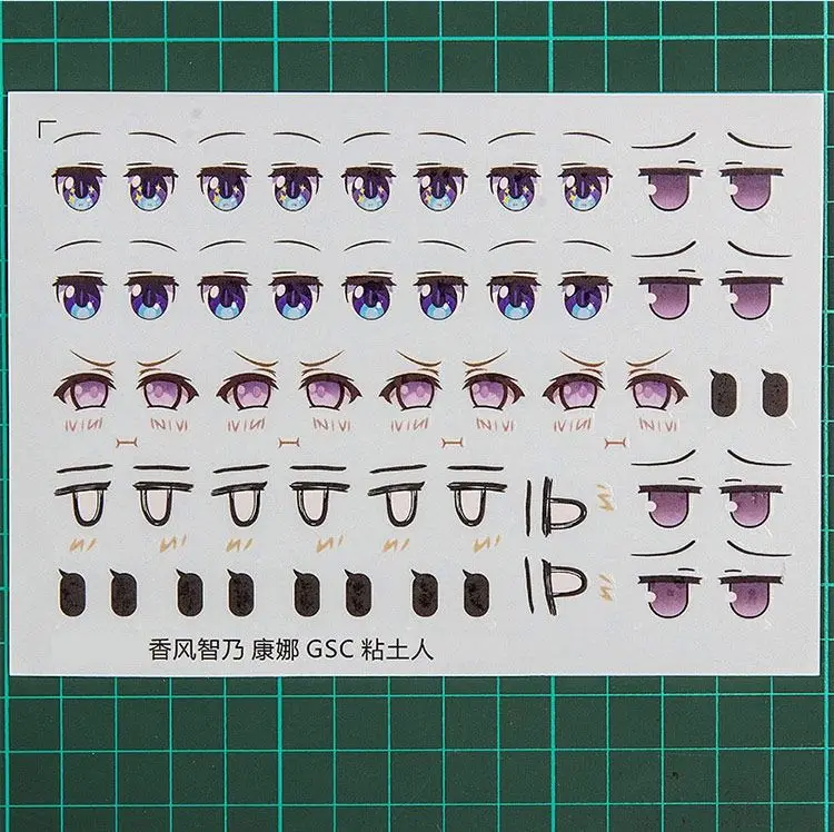 Ob11 GSC Doll Eye Water Sticker DIY Ob11 Eyes Mouth Sticker For YMY Resin Doll Bjd Doll Accessories